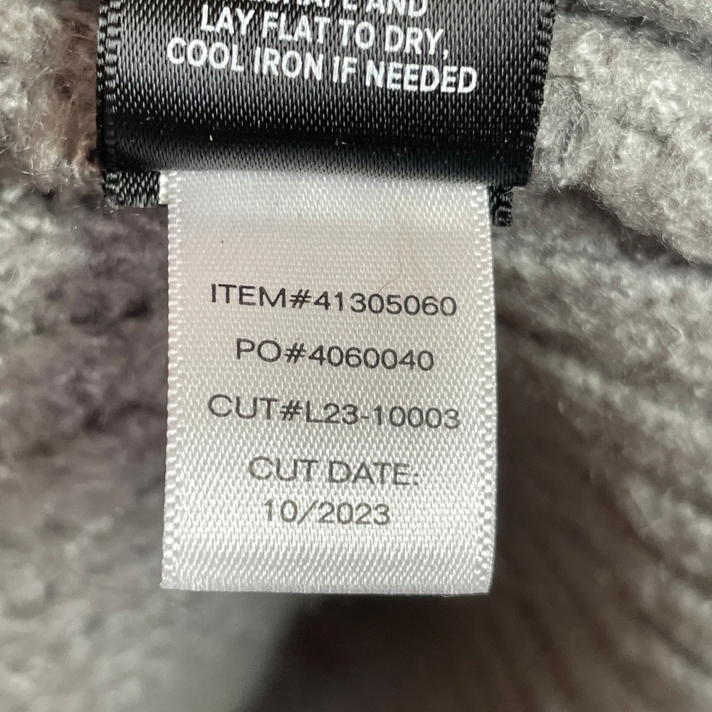 Torrid Cardigan Sweater Grey Longline Button Front Pointelle Sleeve Size 1 - Picture 4 of 7
